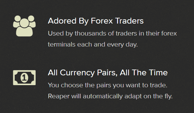 reaper robot currency pairs