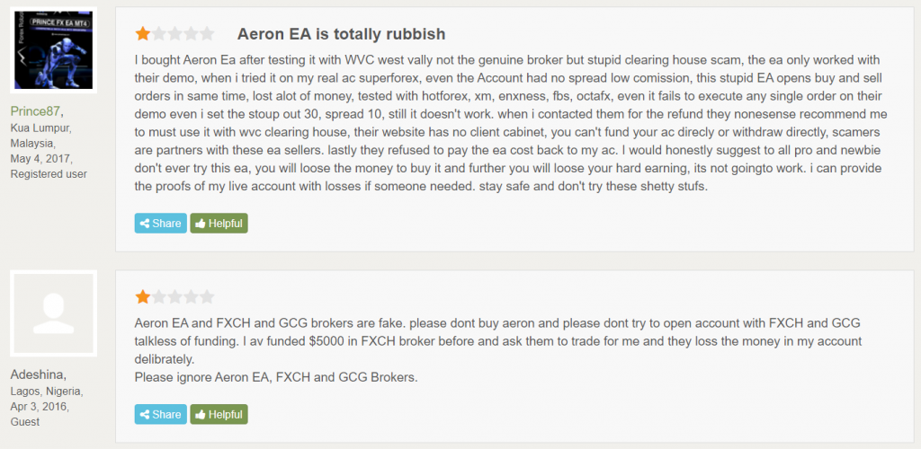 Aeron Scalper plus Grid People feedback