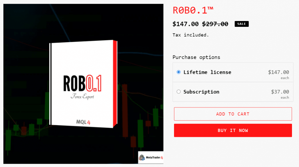 R0B0.1 Pricing