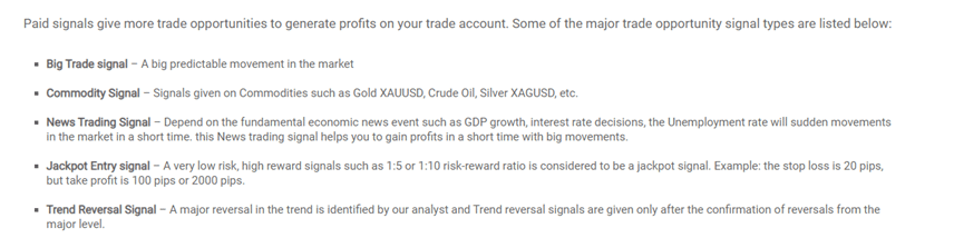 Forex GDP. With the free plan, users need to just register to receive the signals.