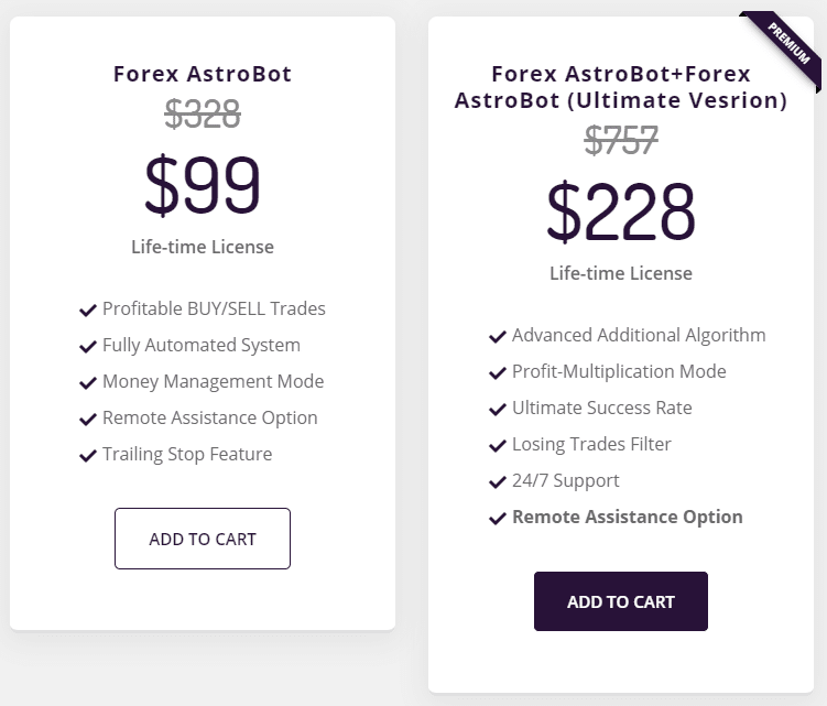Forex Astrobot Pricing
