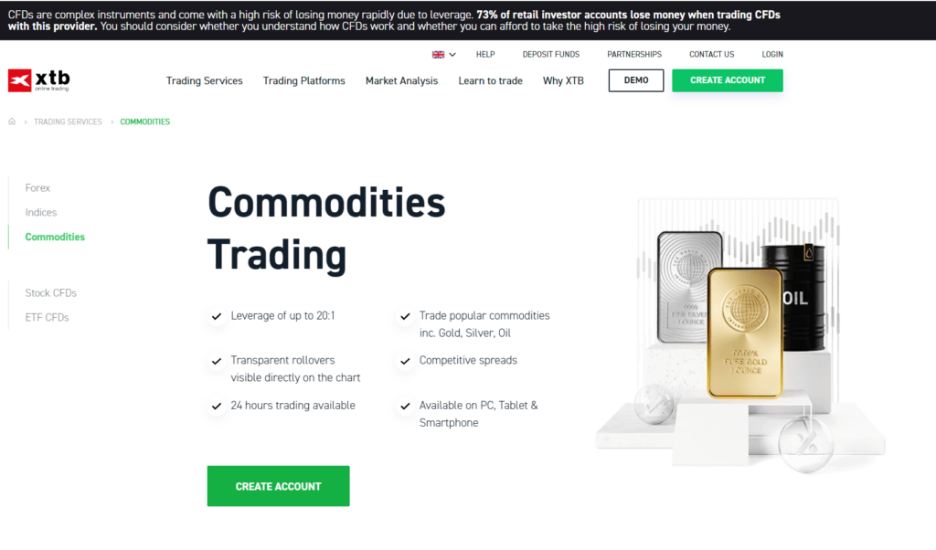 XTB - Commodities