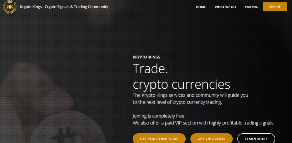 KryptoKings home page